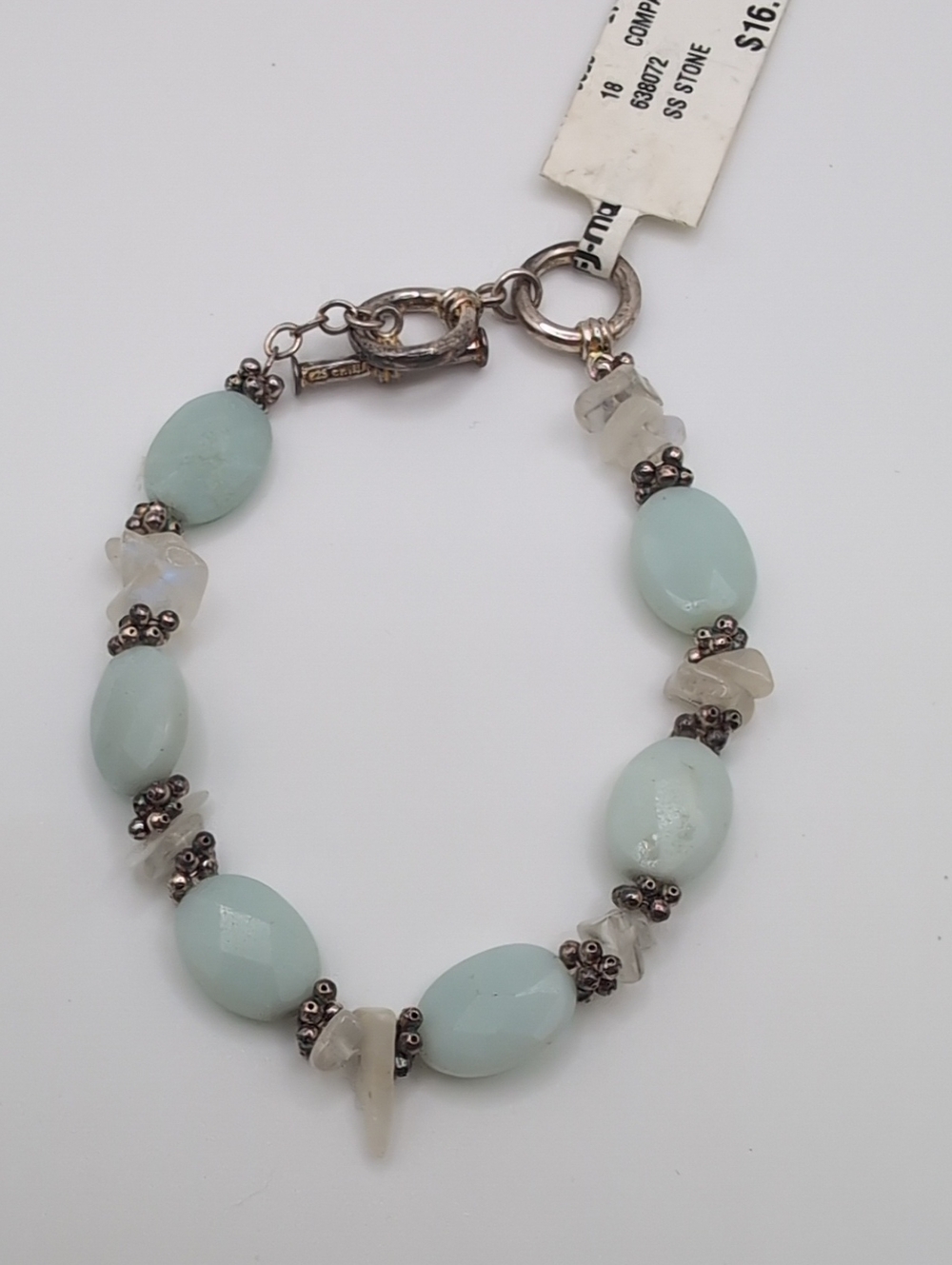 Amazonite Pale Blue Green Gemstone Bracelet
